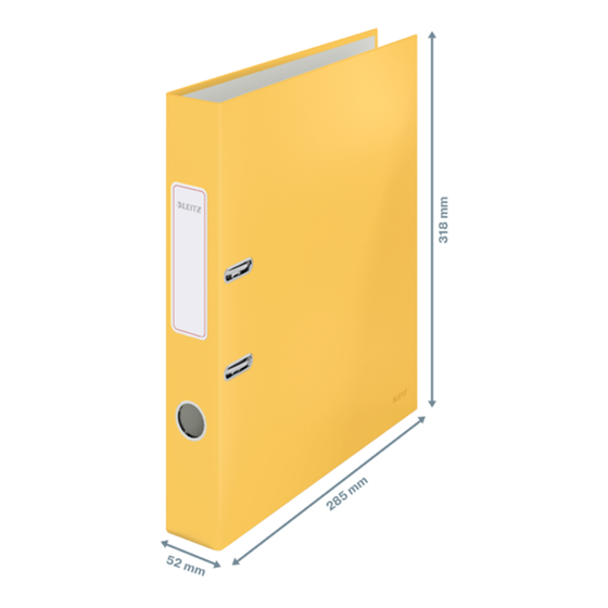 Archivador Leitz 180° Cosy Soft Touch Amarillo Cálido A4 Lomo: 52 Mm.