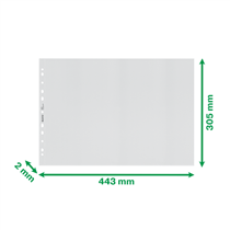 Funda Porta Documentos A3 Leitz Recycle, Co2 Compensado Transparente A3