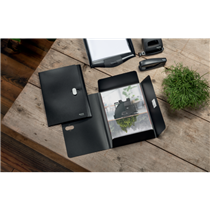 Carpeta De 3 Solapas Leitz Recycle, Co2 Compensado Negro A4