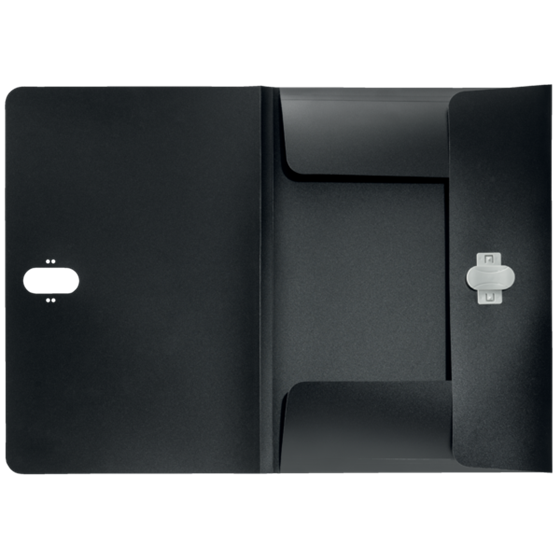 Carpeta De 3 Solapas Leitz Recycle, Co2 Compensado Negro A4