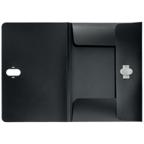 Carpeta De 3 Solapas Leitz Recycle, Co2 Compensado Negro A4