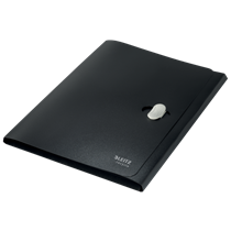 Carpeta De 3 Solapas Leitz Recycle, Co2 Compensado Negro A4