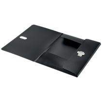 Carpeta De 3 Solapas Leitz Recycle, Co2 Compensado Negro A4