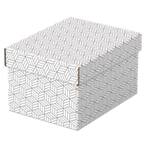 Caja Pequeña De Almacenamiento Y Regalo Esselte Para El Hogar, Paquete De 3 Blanco