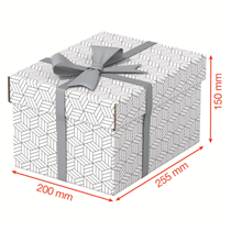 Caja Pequeña De Almacenamiento Y Regalo Esselte Para El Hogar, Paquete De 3 Blanco