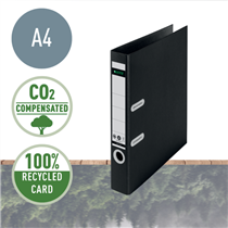 Archivador De Palanca 180° Leitz Recycle, Co2 Compensado Negro