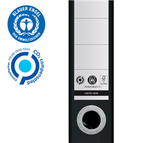 Archivador De Palanca 180° Leitz Recycle, Co2 Compensado Negro
