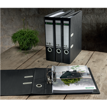Archivador De Palanca 180° Leitz Recycle, Co2 Compensado Negro