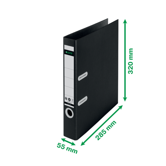 Archivador De Palanca 180° Leitz Recycle, Co2 Compensado Negro