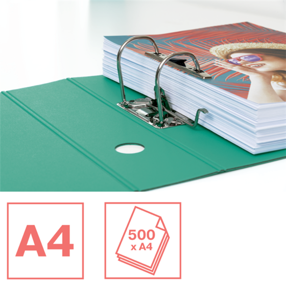 Archivador De Palanca De Polifoam Esselte Colour'Breeze Verde A4 Lomo: 82 Mm.