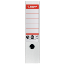 Archivador Esselte No.1, Co2 Compensado, Cartón 100% Reciclado Blanco A4 Lomo: 75 Mm.
