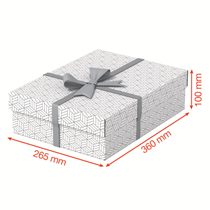 Caja De Almacenamiento Y Regalo Para El Hogar Esselte Mediana, Paquete De 3 Blanco