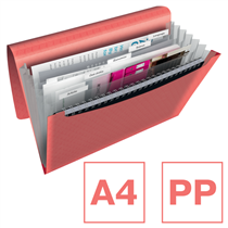 Carpeta Acordeón Esselte Colour'Breeze Coral A4