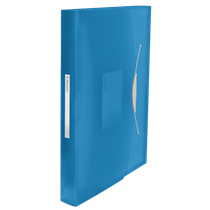 Carpeta Acordeón Expansible Vivida De Esselte, Translúcida Vivida Azul