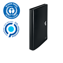 Carpeta Acordeón Leitz Recycle, Co2 Compensado Negro A4