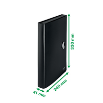 Carpeta Acordeón Leitz Recycle, Co2 Compensado Negro A4