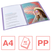 Carpeta Con 40 Fundas Esselte Colour'Breeze Lavanda A4