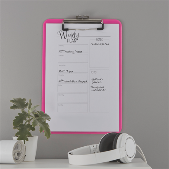 Carpeta Con Pinza Wow De Leitz Fucsia