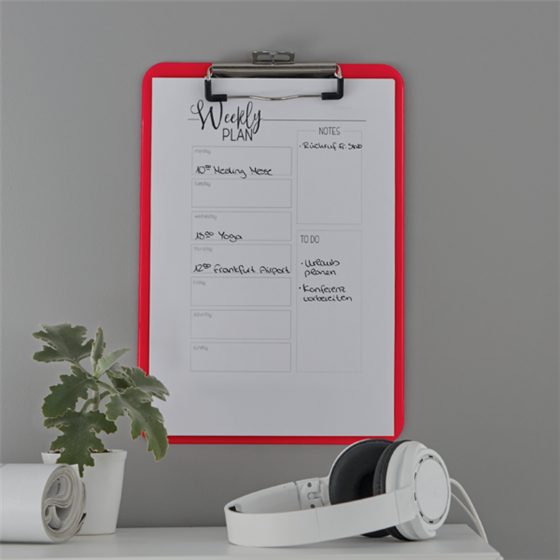 Carpeta Con Pinza Wow De Leitz Rojo
