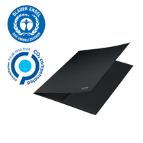 Carpeta De 3 Solapas De Cartón Leitz Recycle, Co2 Compensado Negro