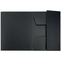 Carpeta De 3 Solapas De Cartón Leitz Recycle, Co2 Compensado Negro