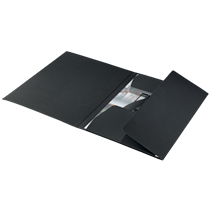 Carpeta De 3 Solapas De Cartón Leitz Recycle, Co2 Compensado Negro