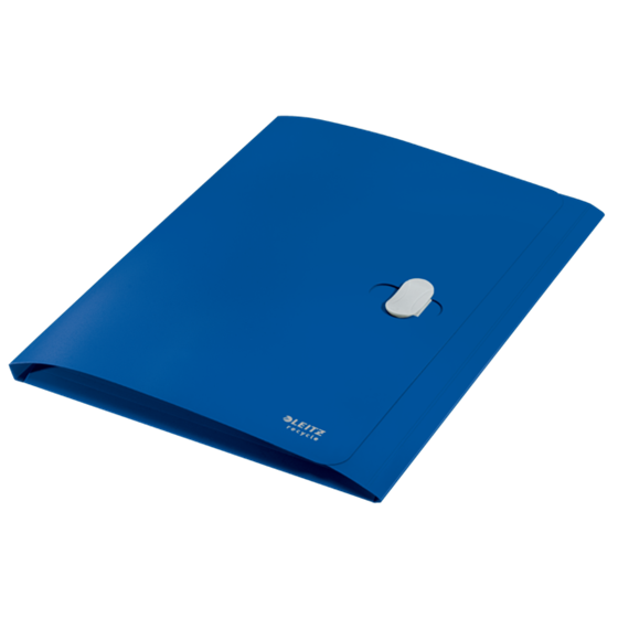Carpeta De 3 Solapas Leitz Recycle, Co2 Compensado Azul A4