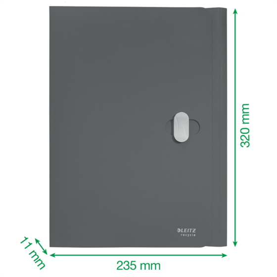 Carpeta De 3 Solapas Leitz Recycle, Co2 Compensado Verde A4