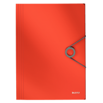 Carpeta De 3 Solapas Solid De Leitz Rojo Claro A4