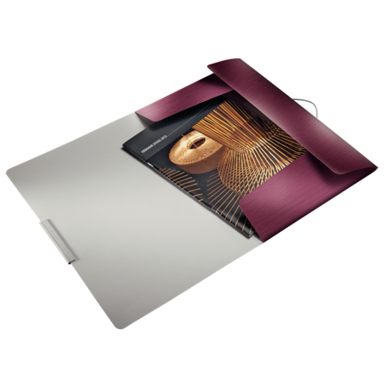 Carpeta De 3 Solapas Style De Leitz Rojo Granate