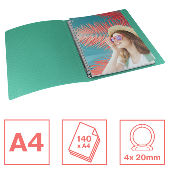 Carpeta De 4 Anillas Esselte Colour'Breeze Verde