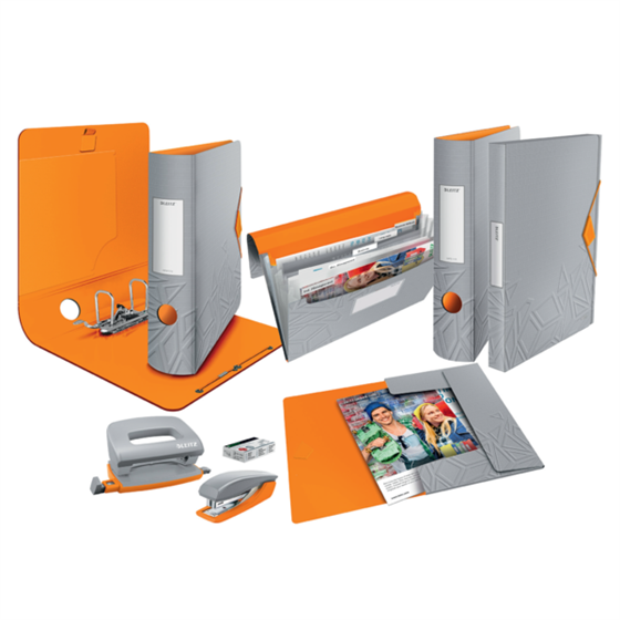 Carpeta De Anillas Urban Chic De Leitz Gris Oscuro 2 Anillas Redondas A4