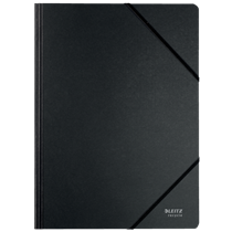 Carpeta De Cartón Con Gomas Leitz Recycle, Co2 Compensado Negro