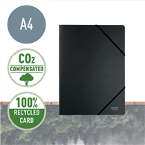 Carpeta De Cartón Con Gomas Leitz Recycle, Co2 Compensado Negro