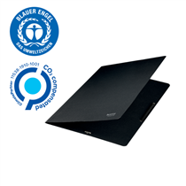 Carpeta De Cartón Con Gomas Leitz Recycle, Co2 Compensado Negro
