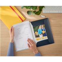 Carpeta De Fundas Portátil Leitz Cosy Plus Gris Terciopelo