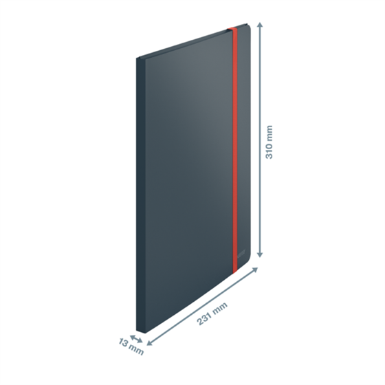 Carpeta De Fundas Portátil Leitz Cosy Plus Gris Terciopelo