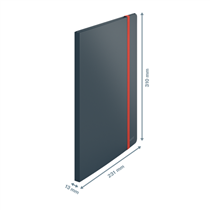 Carpeta De Fundas Portátil Leitz Cosy Plus Gris Terciopelo
