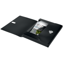 Carpeta De Proyectos Leitz Recycle, Co2 Compensado Negro A4
