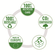 Clasificador De Cartón Leitz Recycle, Co2 Compensado Verde