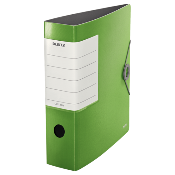 Archivador De Palanca 180° Solid De Leitz Verde PP A4 Lomo: 82 Mm.