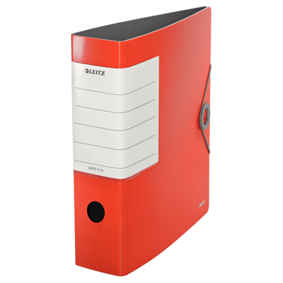 Archivador De Palanca 180° Solid De Leitz Rojo Claro PP A4 Lomo: 82 Mm.