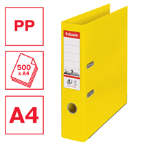 Archivador De Palanca De PP N.º 1 De Esselte Vivida Amarillo A4 Lomo: 75 Mm.