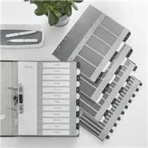 Índice Imprimible Wow De Leitz, De PP, Extra Ancho Multicolor 1-10 A4 Maxi