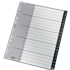 Índice Leitz Recycle, PP, Extra Ancho, Co2 Compensado Negro A-Z A4 Maxi