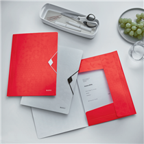 Carpeta De 3 Solapas Wow De Leitz Rojo