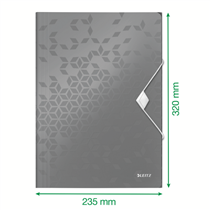 Carpeta De 3 Solapas Wow De Leitz Rojo