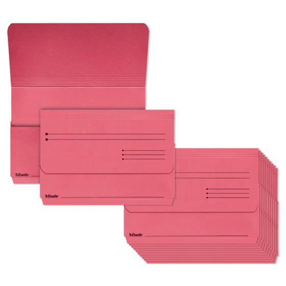 Subcarpetas Pocket Rojo Folio