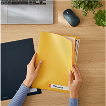 Dosier De Privacidad Con Pestañas Leitz Cosy Amarillo Cálido