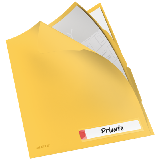 Dosier De Privacidad Con Pestañas Leitz Cosy Amarillo Cálido